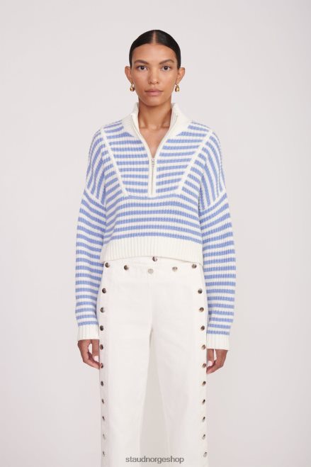 kvinner cropped hampton genser sjøstripe 6048FN574 STAUD klær