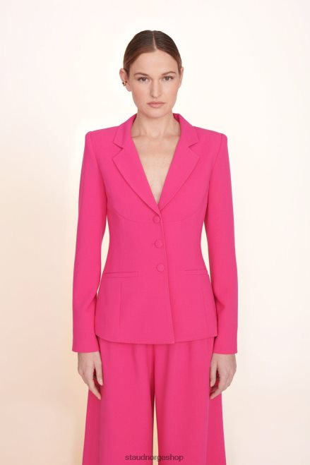 kvinner carson blazer magenta 6048FN617 STAUD klær