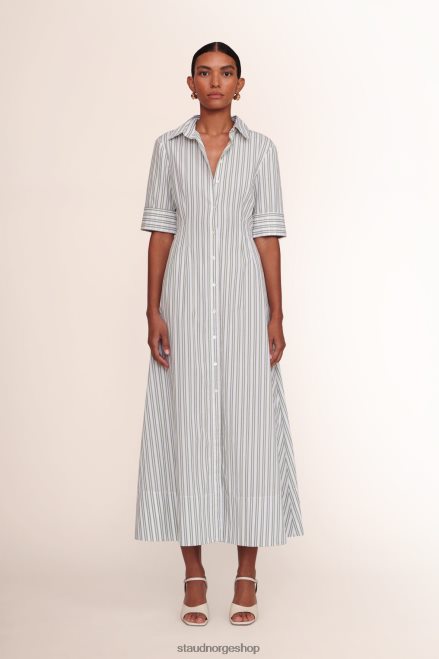 kvinner joan maxi kjole mosestripe 6048FN134 STAUD klær