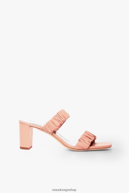 kvinner frankie rynket sandal mørk rødme 6048FN894 STAUD sko