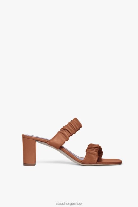 kvinner frankie rynket sandal tan 6048FN895 STAUD sko