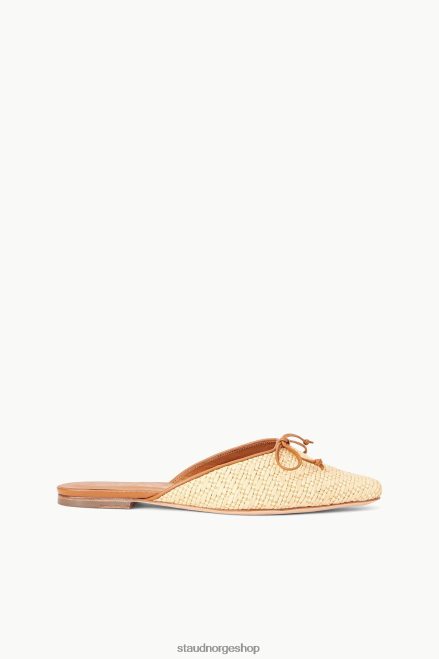 kvinner gina mule raffia naturlig 6048FN957 STAUD sko