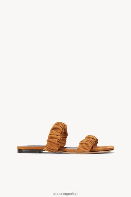 kvinner Maya rynket sandal cashew cashew semsket skinn 6048FN925 STAUD sko