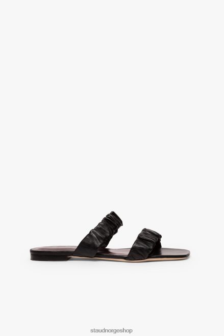 kvinner Maya rynket sandal svart 6048FN926 STAUD sko