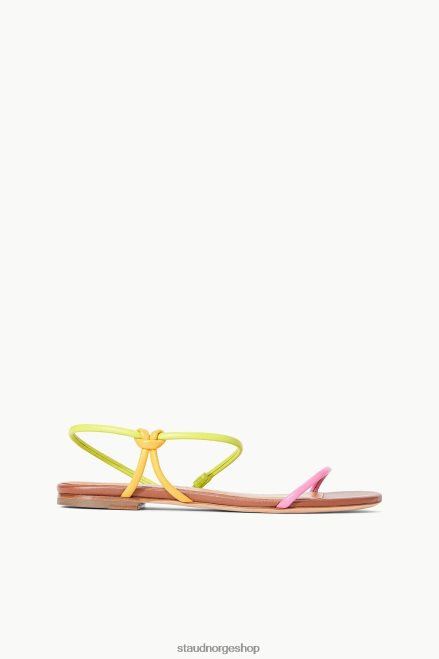 kvinner laurbær sandal sitron multi 6048FN913 STAUD sko