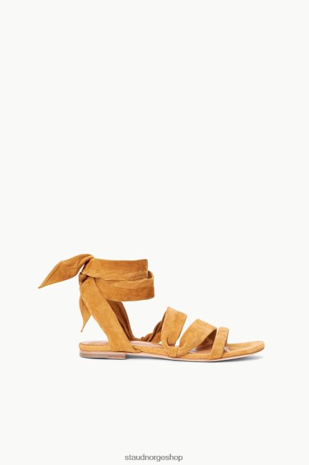 kvinner rellie sandal semsket skinn cashew 6048FN916 STAUD sko