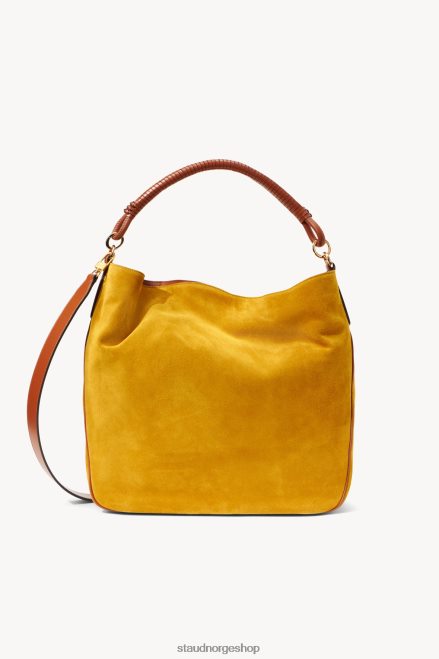 kvinner perry bag okerbrun semsket skinn 6048FN849 STAUD tilbehør